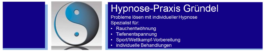 Probleme lösen mit individueller Hypnose. Spezialist für: Rauchentwöhnung, Tiefenentspannung, Sport/Wettkampf-Vorbereitung, individuelle Behandlungen